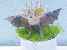 Seltene Steiff Fledermaus Eric mit Knopf und Fahne