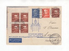 1932 Schweiz Zeppelin Karte zur Luposta Fahrt zur Luposta Danzig Sieger 169 Aa
