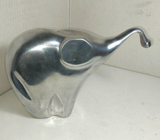 POLISHED ALUMINUM ELEPHANT