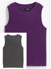 Damen Pullunder grau Alpaka
