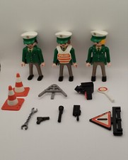 Playmobil Polizei Figuren Blitzer Stopkelle Warnkegel Pistole Lampe Handschellen