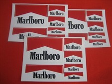 Neuwertig 3 Bogen 18 Stück original Marlboro Aufkleber Folie Sticker 1980iger 22