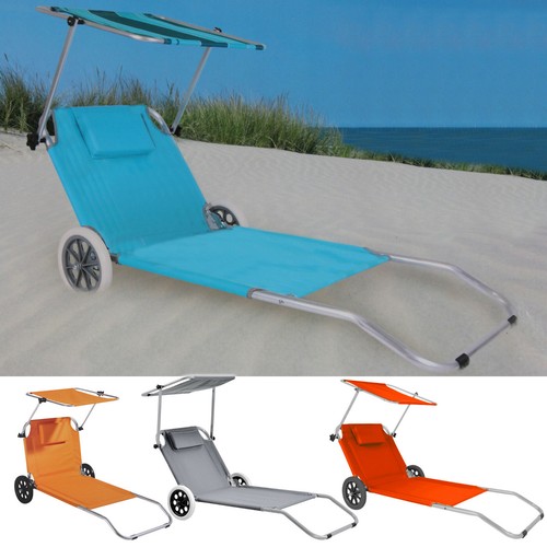 Strandliege mit rollen strand - strandliege,