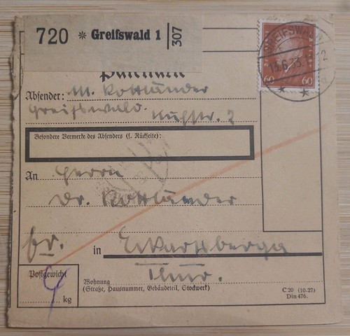 Karte paketkarte 720 - karte,