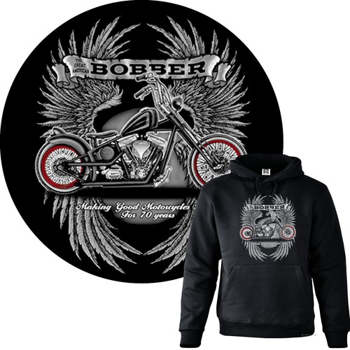 Biker sweatshirt kapuzen - biker,