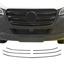 Kühlergrill Grillleisten für Mercedes Sprinter 907 910 2018-2025 Chrom Dunkel 5x