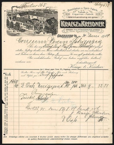 Rechnung cönnern 1908 - rechnung,