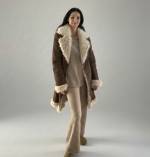 Mantel Fell braun Neu 38 M