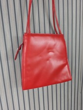 Handtasche Kunstleder rot
