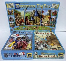 Hans im Glück Carcassonne Big Box  / Sankt Petersburg + Neues Land Spiele