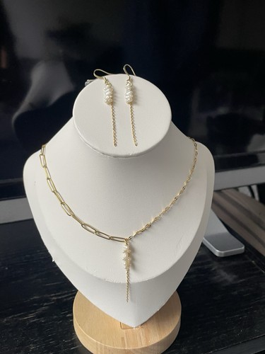 Handmade schmuckset mit - mit, echten