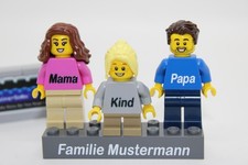 Lego (c) erstelle DEINE Familie - Eltern und ein Kind - personalisiert - Custom