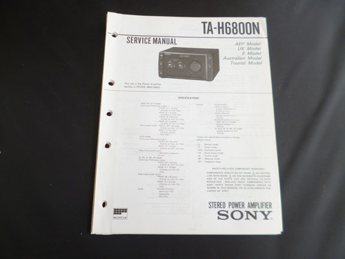 Original service manual sony - original,