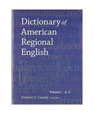 Dictionary of American Regional English V 1, Frederic G. Cassidy