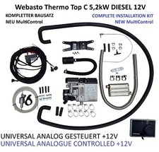 Webasto Thermo Top C 5,2kW Diesel Universal Einbausatz +12V NEU MultiControl