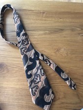 Krawatte Orbis braun retro vintage 70er