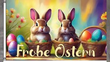 Fahne flagge frohe ostern - fahne,