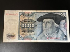 BRD Bund 100 DM Deutsche Mark 1970 Banknote NE/P