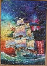 CLEMENTONI PUZZLE FLOURESCENT COLLECTION, THE STORM, 1000 Teile.