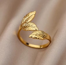 Verstellbarer damenring gold - verstellbarer,
