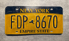 USA Nummernschild Kennzeichen License Plate New York Empire State