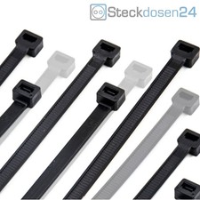 100x Kabelbinder Schwarz/