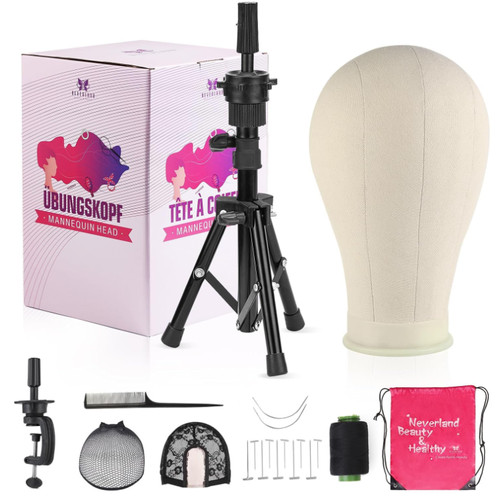Wig head mannequin canvas - wig,