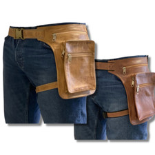 Herren Damen Echtes Leder