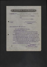 HILDESHEIM, Brief 1919, Eduard