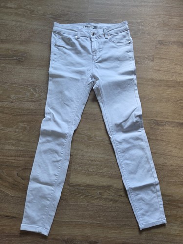 Weiße skinny push - jeans, s