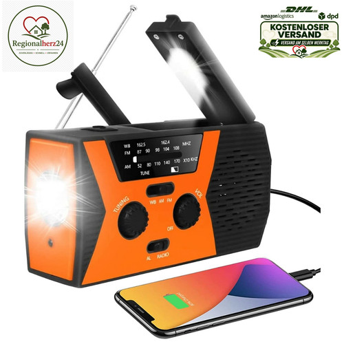 Notfallradio solar kurbel usb - notfallradio,