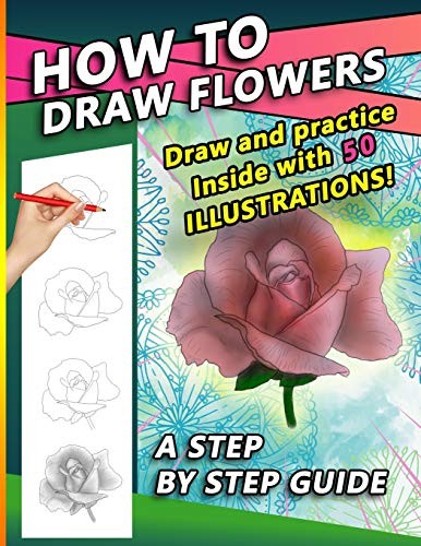 How draw flowers step - draw,