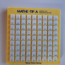 Grundschule Klasse 1, Mathe-Tip A, Addition/Subtraktion bis 20, Selbstkontrolle