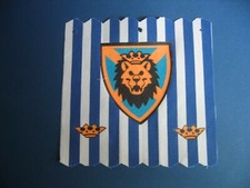 Piratenschiff Segel blau/weiß