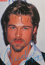 BRAVO - Brad Pitt - Druck Autogramm - ca. 10 x 15 cm - Fan Card