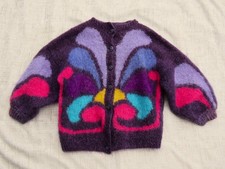 Warmer Kuscheltraumaus Mohair/Wolle"DIY Strickjacke im 80er Look"