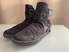 Primigi Leder Winterschuhe Stiefel Schuhe Mädchen Schmetterlinge Glitzer Grau 33
