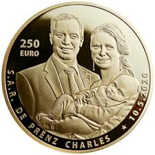 Goldmünze Geburt von Prinz Charles 2020 - Luxemburg - im Holz-Etui - 1 Oz PP