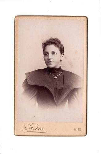 Cdv foto damenportrait wien - cdv,