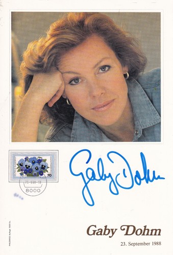 Philswiss autogramm gaby - autogramm,