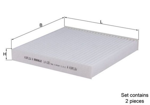 Mahle innenraumfilter 630 s - innenraumfilter, 630/s