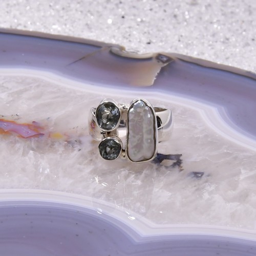 Aquamarin ring 925er silber - aquamarin, ring,