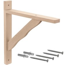 Gedotec Regalwinkel Holz Regalträger Buche Wandkonsole Regal Holzwinkel massiv