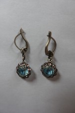 Konplott Ohrringe Hellblau Rosa rund