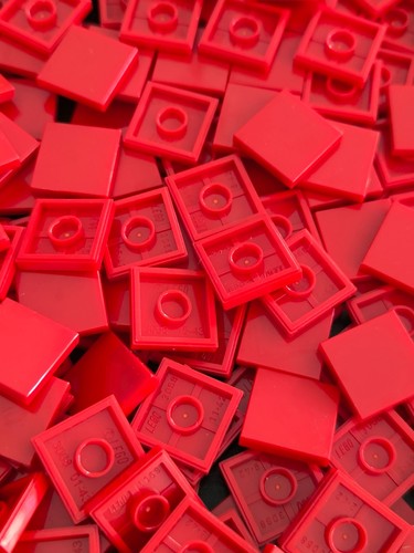 Lego 2x2 fliesen rot - ,