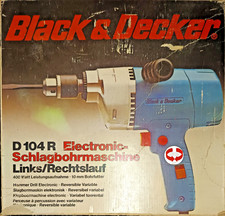 Elektronic Schlagbohrmaschine R/L Black & Decker D 104 R- m. Zubehör OVP wie NEU