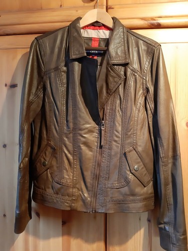 Lederjacke damen cecil braun - lederjacke, cecil,