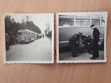 Foto 2x Bus Autobus Omnibus Oldtimer