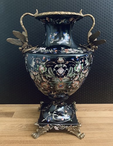 Vase porzellan bronze - xl,