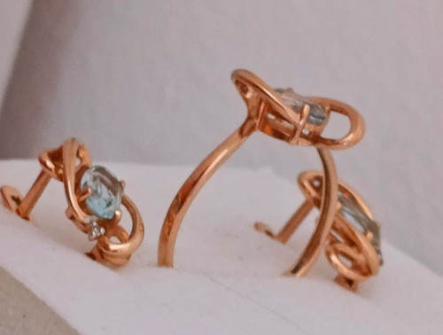 Ohrringe mit ring rotgold - ohrringe,